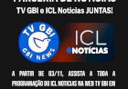 TV GBI firma parceria com o Instituto Conhecimento Liberta e passa a retransmitir a programação do ICL Notícias